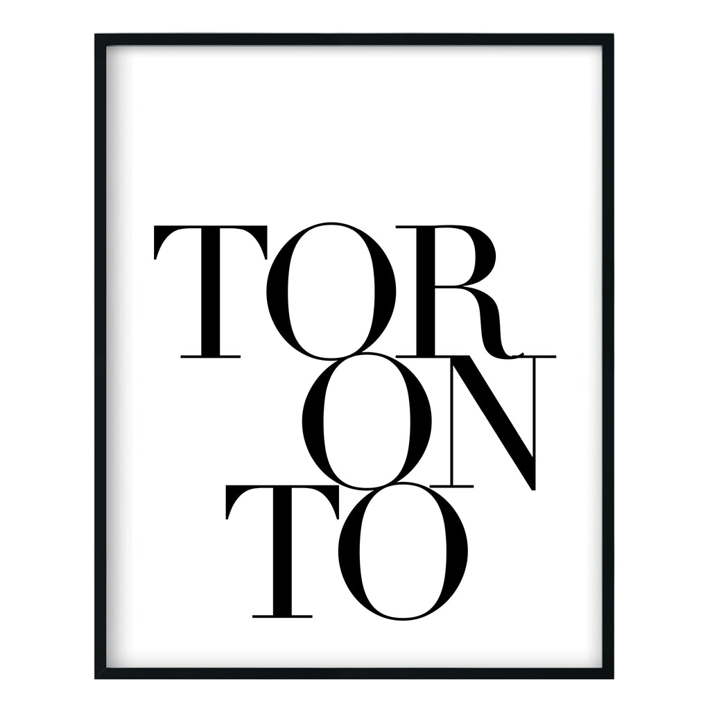 Serif Toronto Print