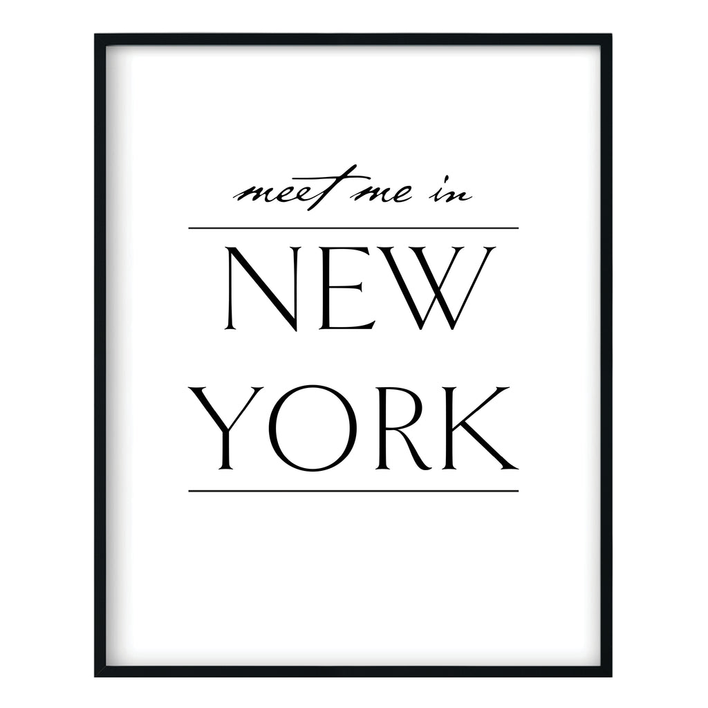 Meet Me in New York Print