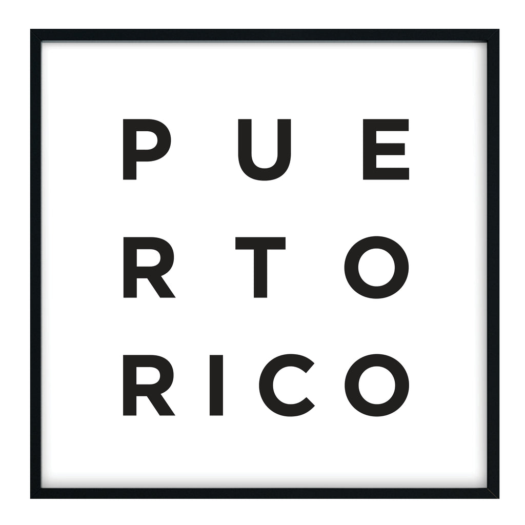 Minimalist Puerto Rico Print
