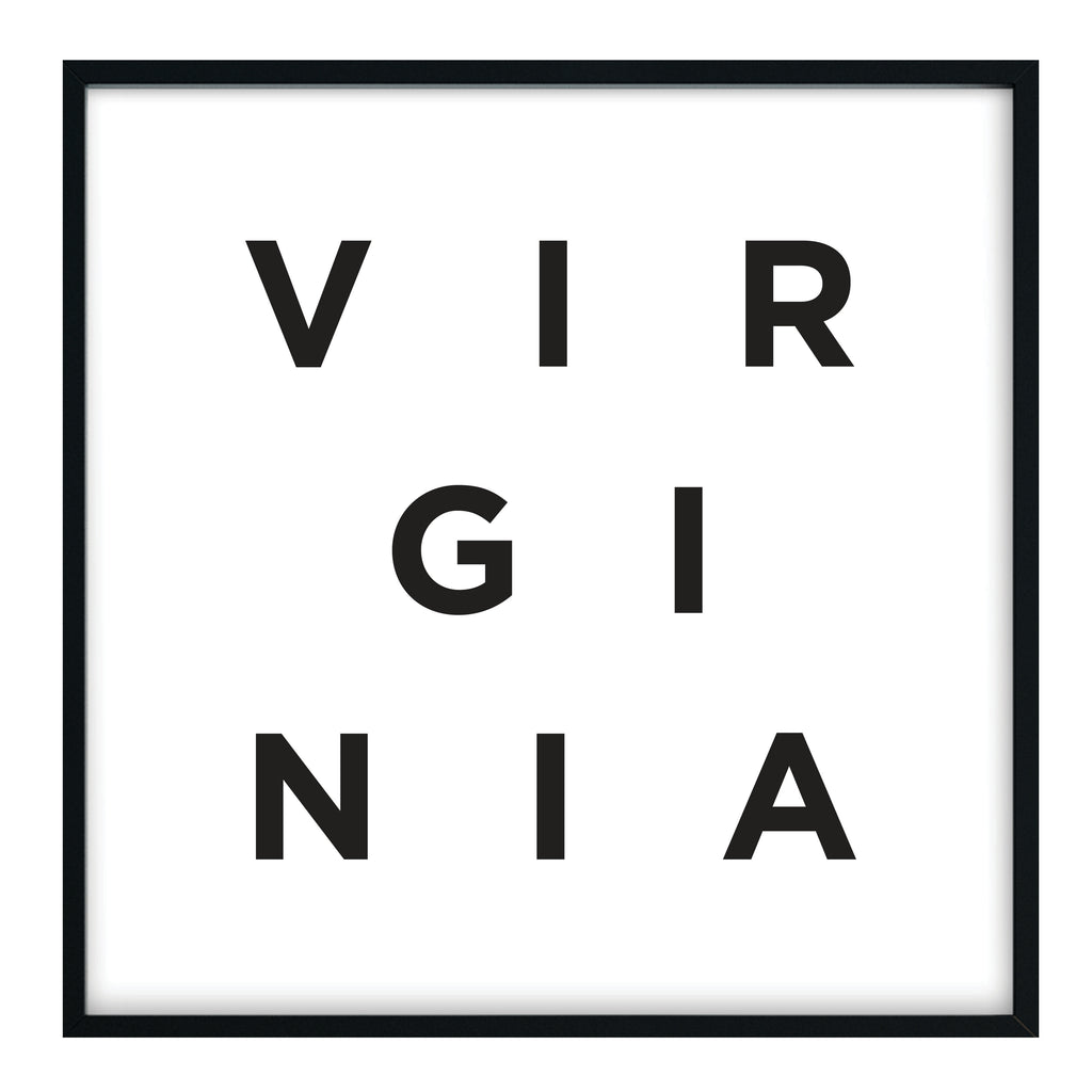 Minimalist Virginia Print