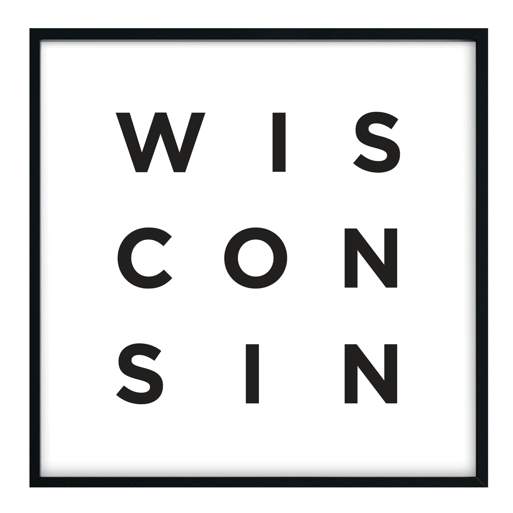 Minimalist Wisconsin Print