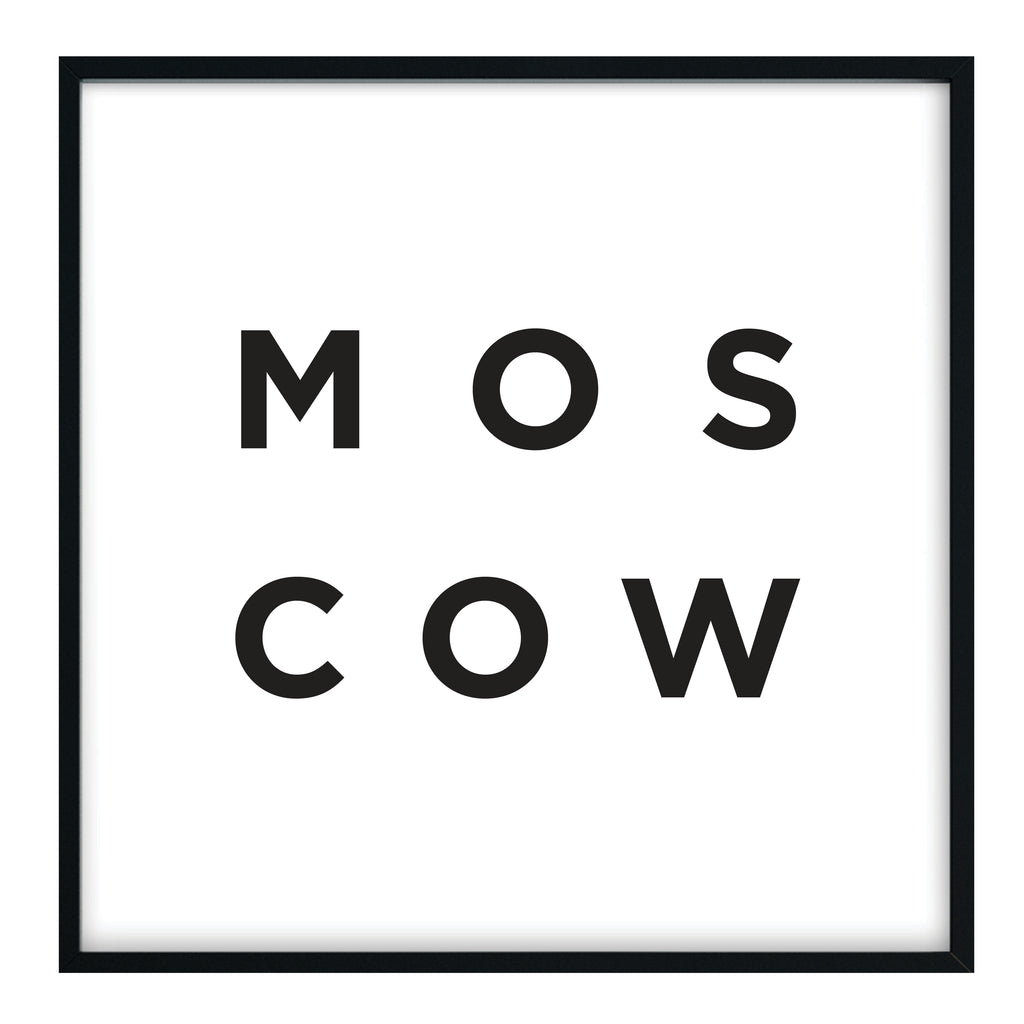 Minimalist Moscow Print