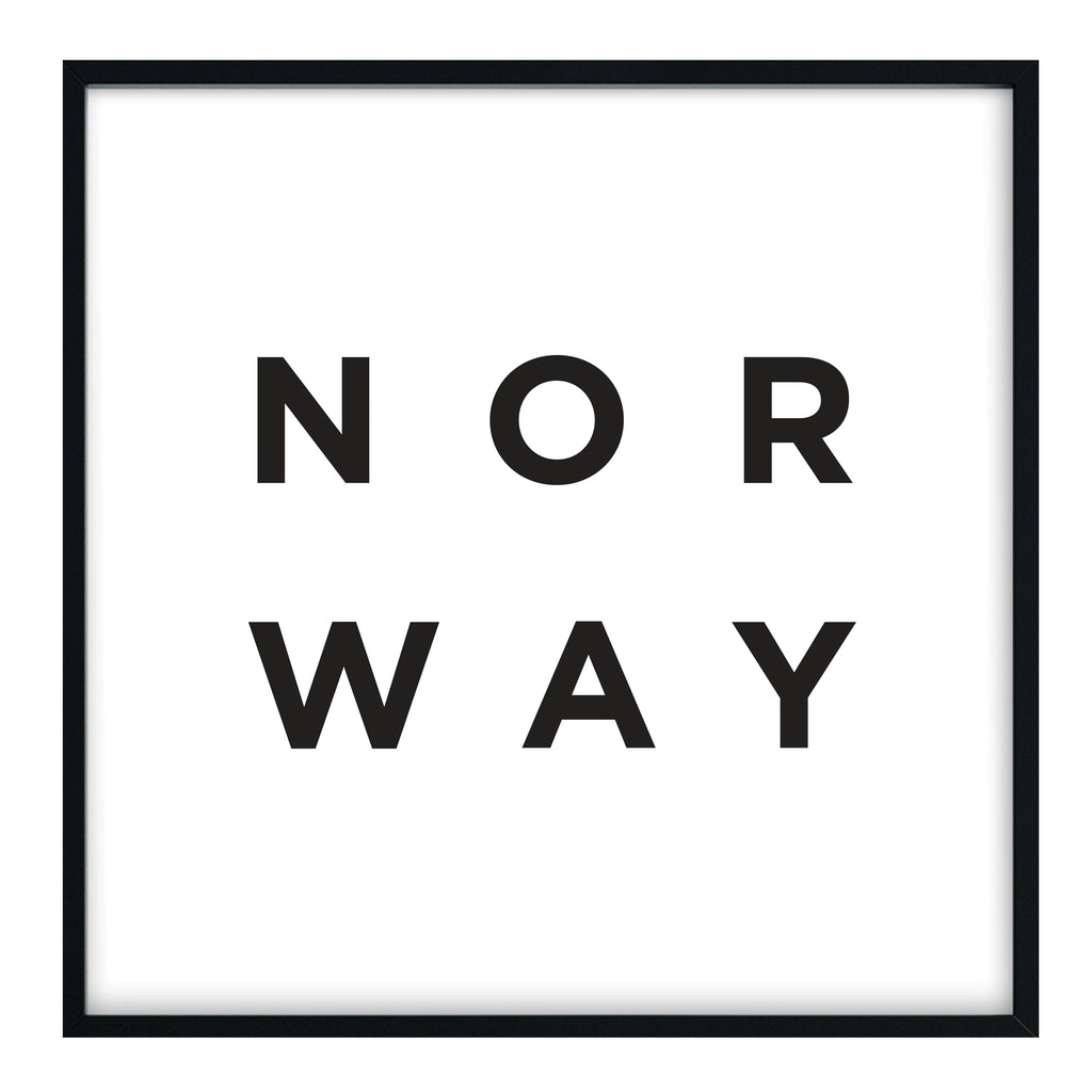 Minimalist Norway Print
