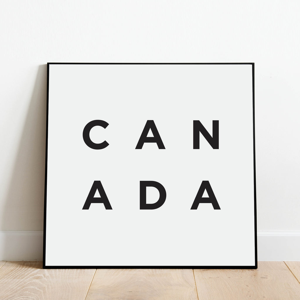 Minimalist Canada Print: Modern Art Prints by Culver and Cambridge
