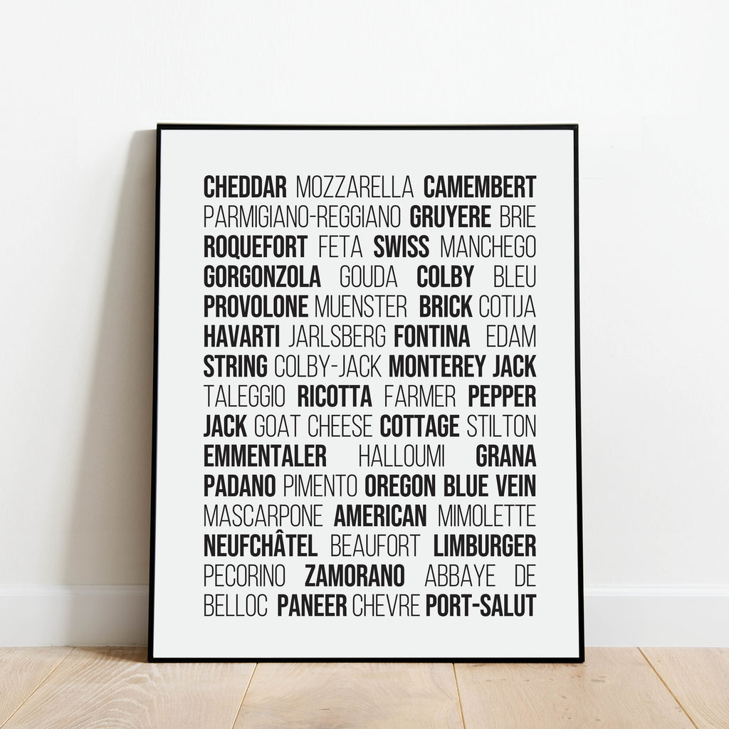 Cheese Kitchen Print: Modern Art Prints by Culver and Cambridge