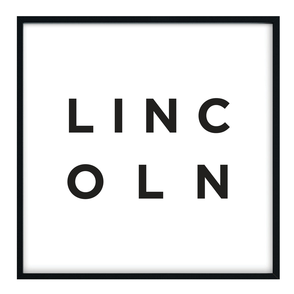 Minimalist Lincoln Print