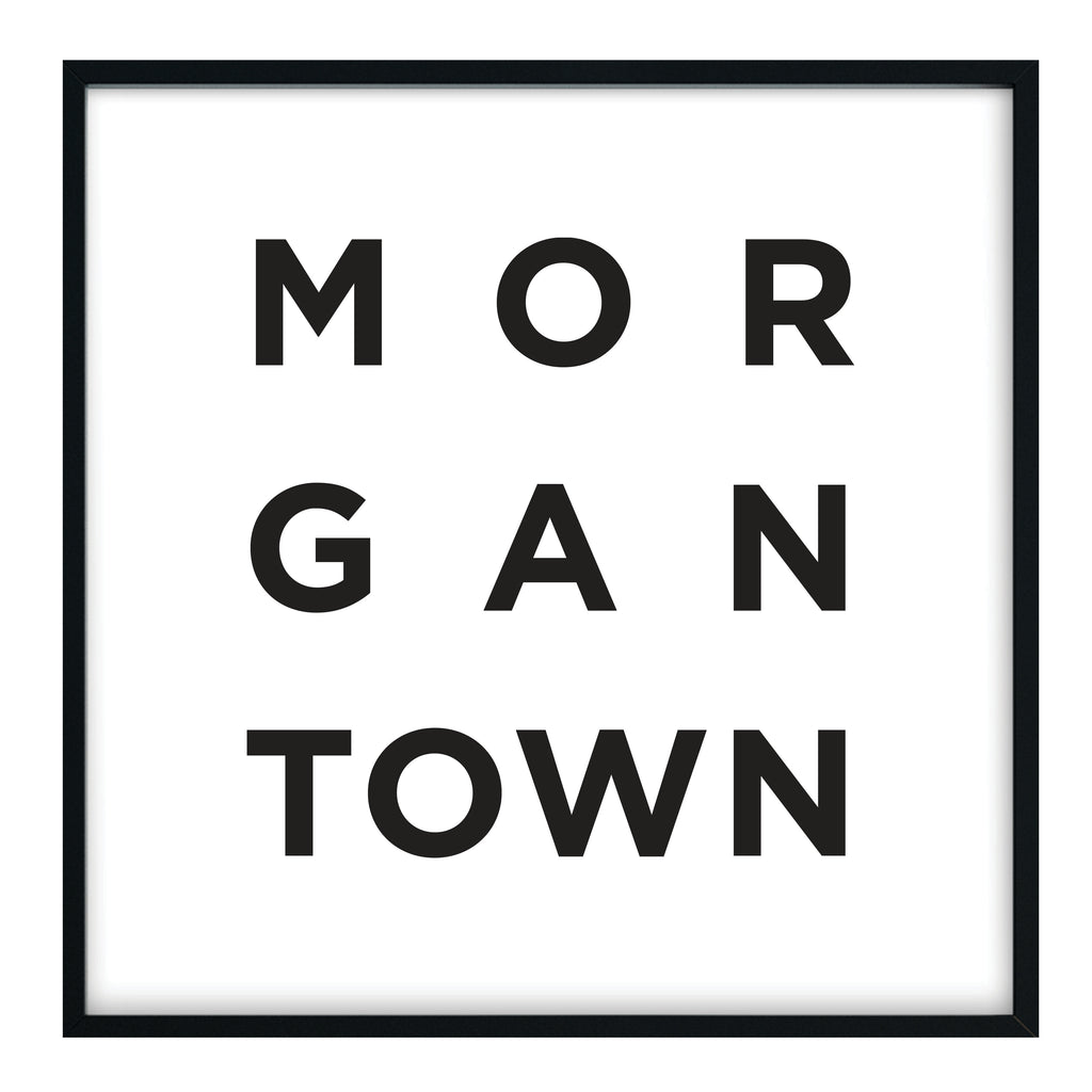 Minimalist Morgantown Print