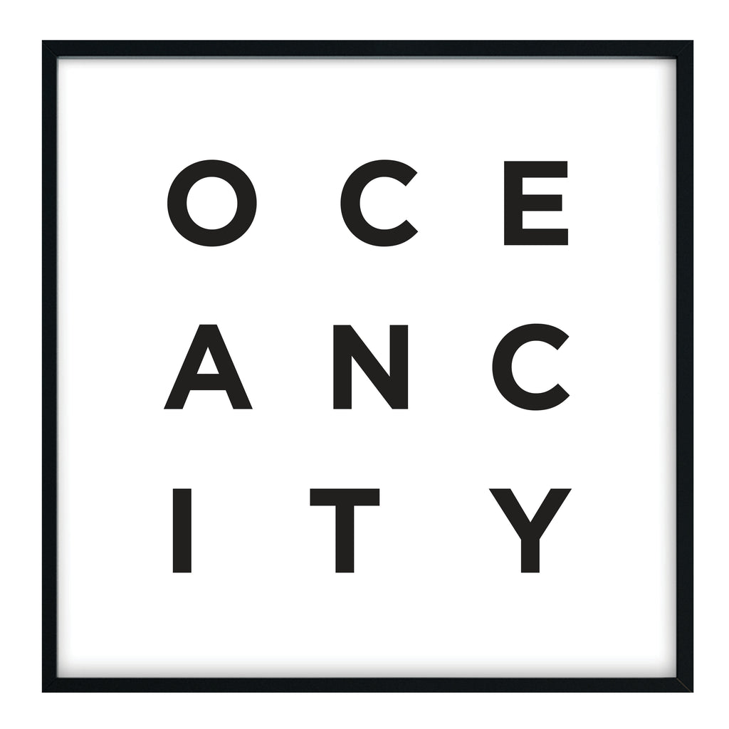 Minimalist Ocean City Print
