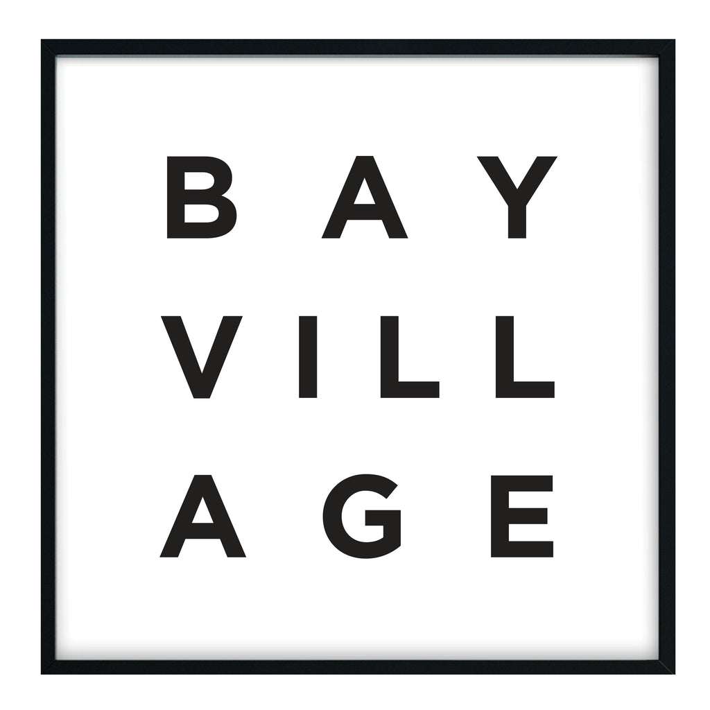 Minimalist Bay Village Print