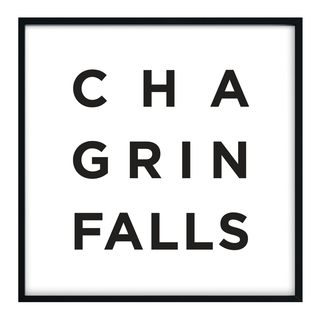 Minimalist Chagrin Falls Print