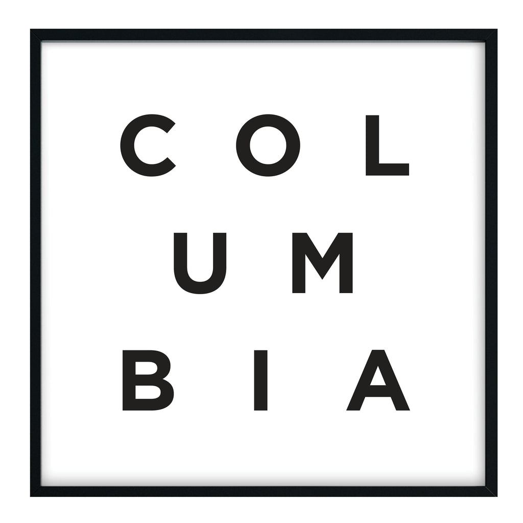 Minimalist Columbia Print