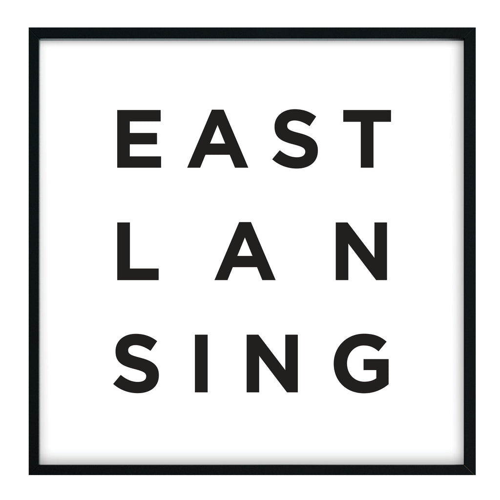 Minimalist East Lansing Print