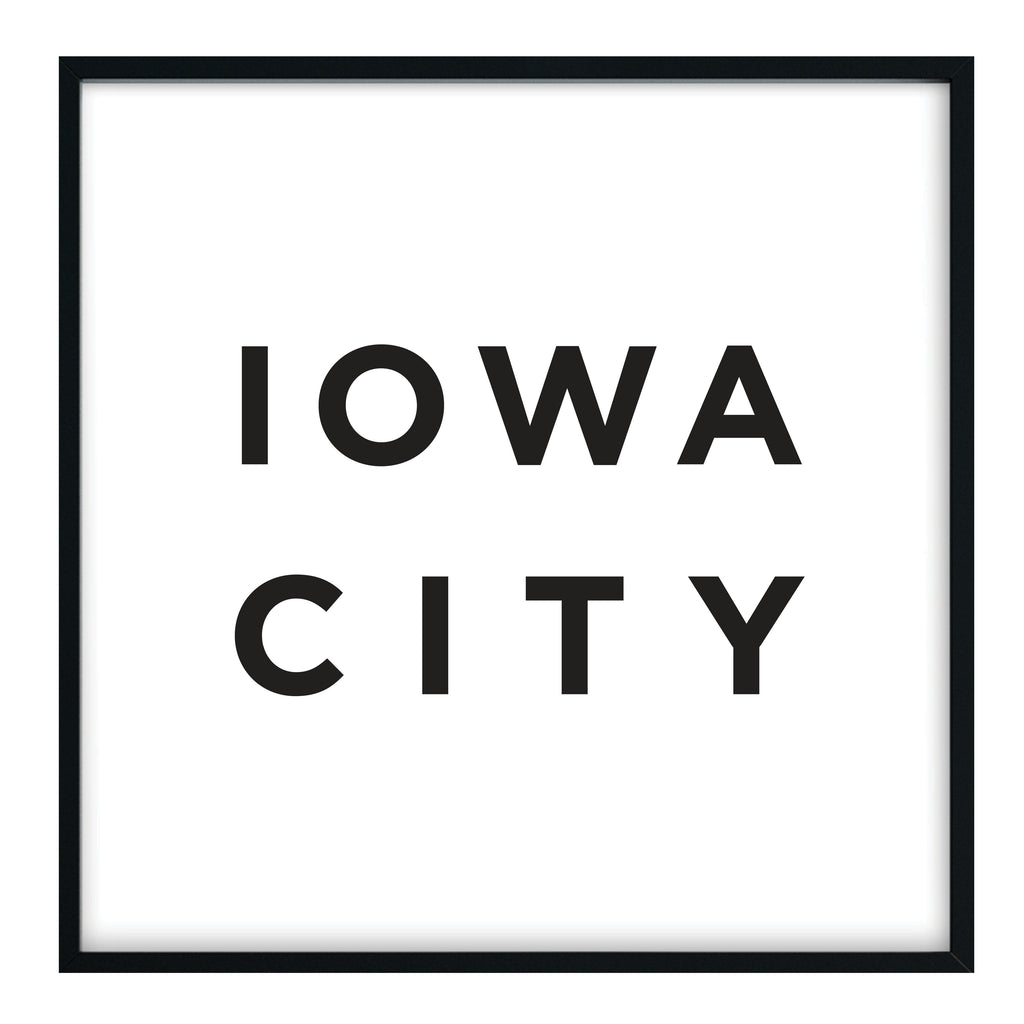 Minimalist Iowa City Print