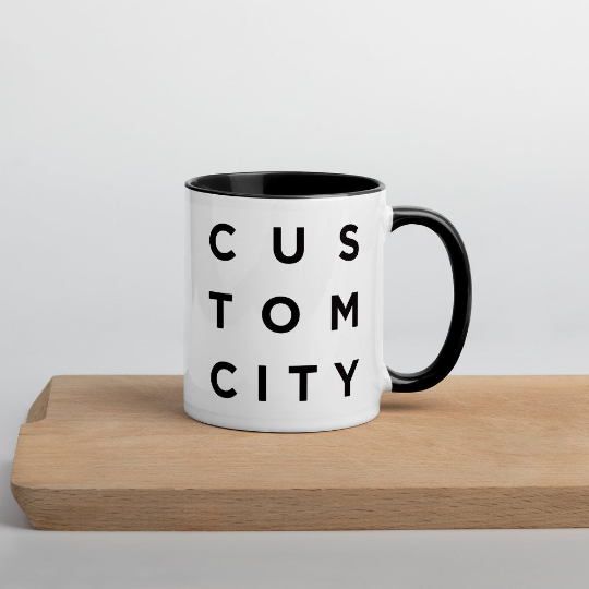 Custom Minimalist City Mug: Minimalist  Art Prints and Gifts