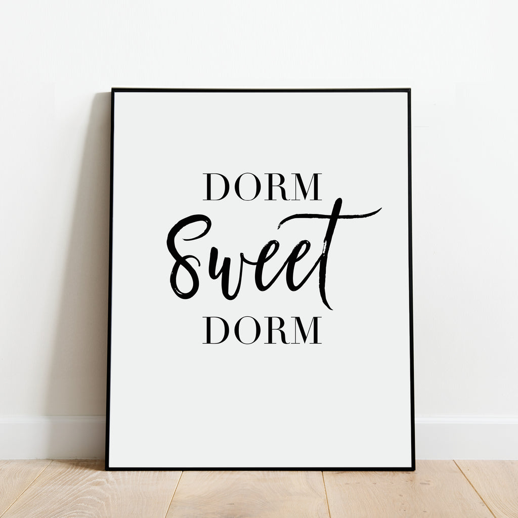 Dorm Sweet Dorm Print: Modern Art Prints by Culver and Cambridge