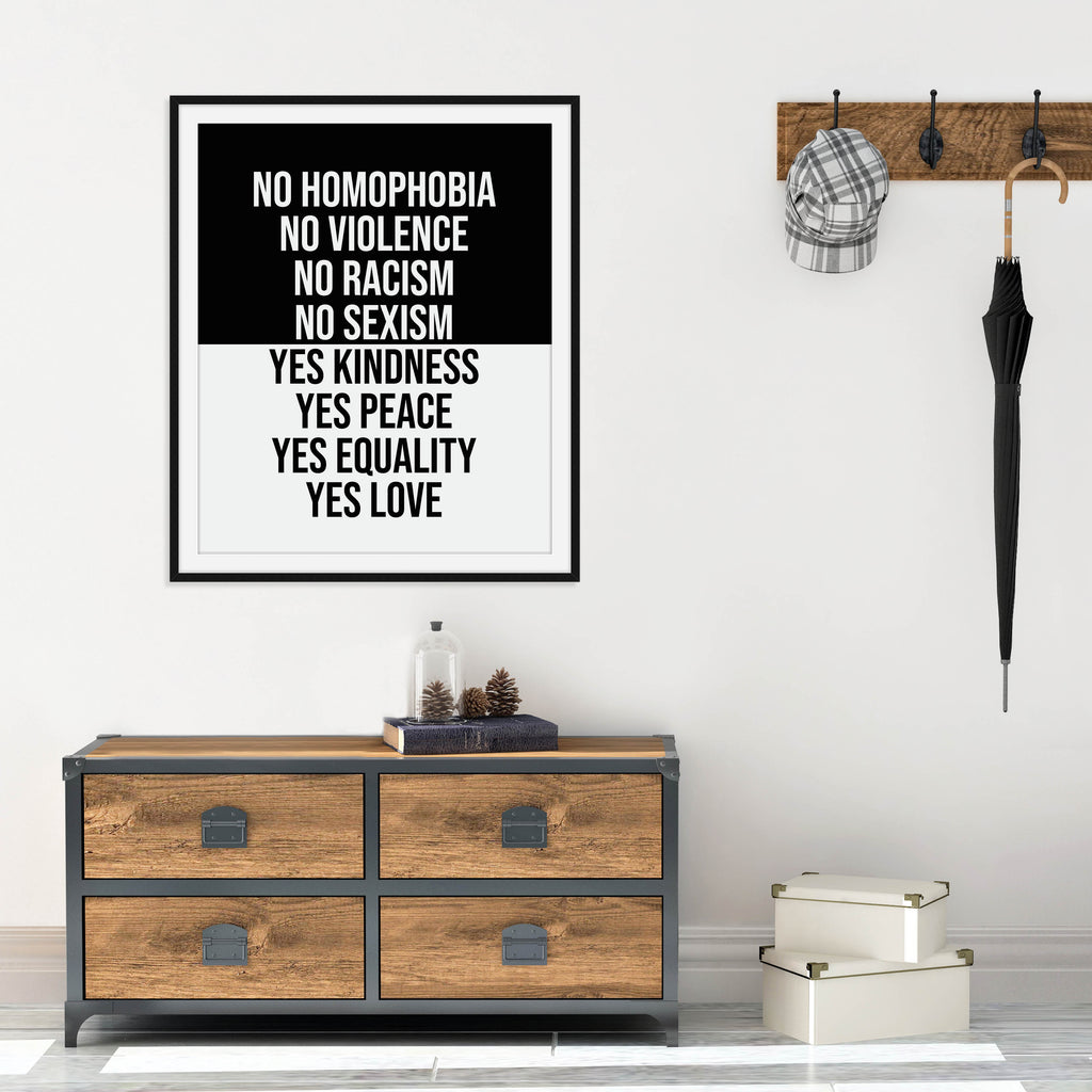 Yes Kindness Print: Modern Art Prints by Culver and Cambridge
