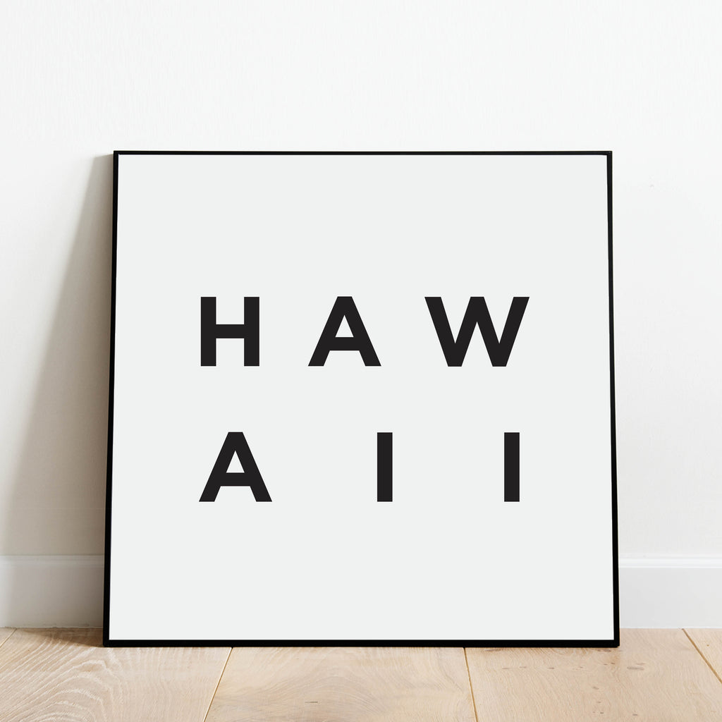 Minimalist Hawaii Print: Modern Art Prints by Culver and Cambridge