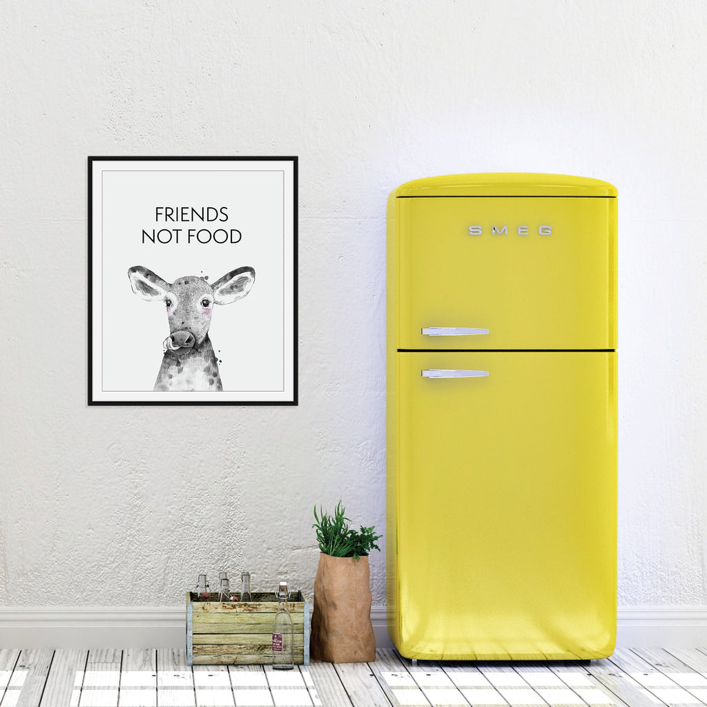 Friends Not Food Print: Modern Art Prints by Culver and Cambridge