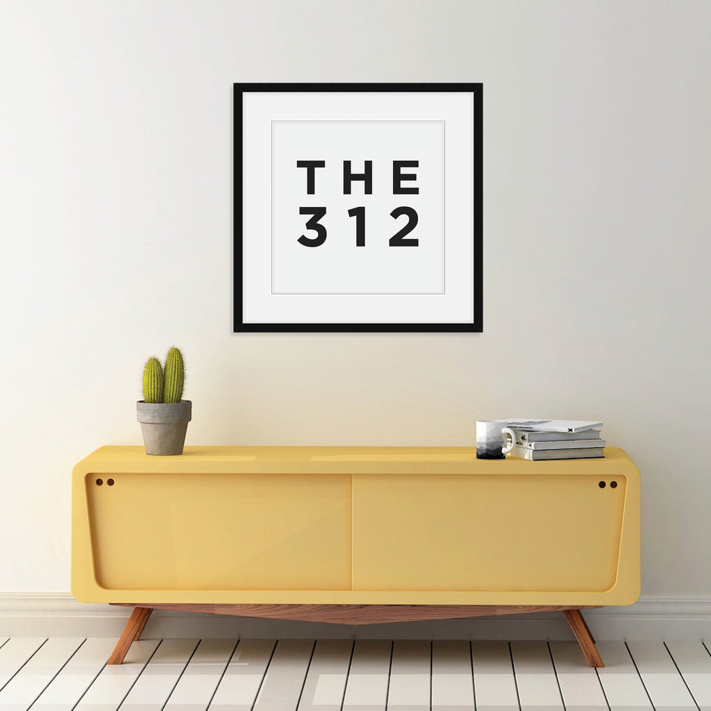 The 312 - Chicago Area Code Print: Modern Art Prints by Culver and Cambridge