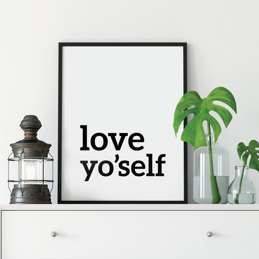 Love Yo'self Inspirational Print: Modern Art Prints by Culver and Cambridge