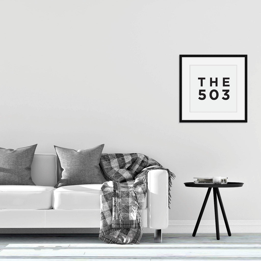 The 503 - Portland Area Code Print: Modern Art Prints by Culver and Cambridge