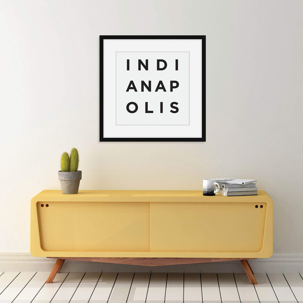 Minimalist Indianapolis Print: Modern Art Prints by Culver and Cambridge