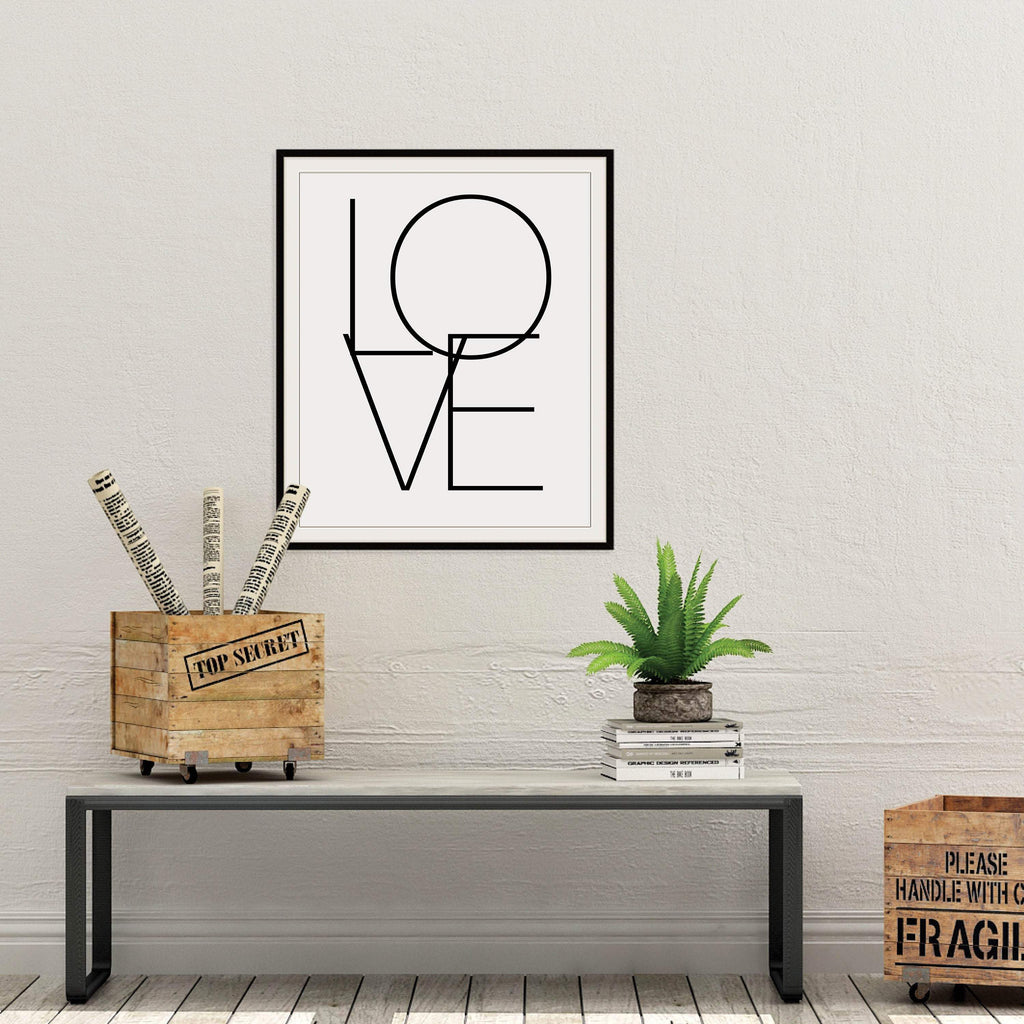 Love Abstract Print: Modern Art Prints by Culver and Cambridge