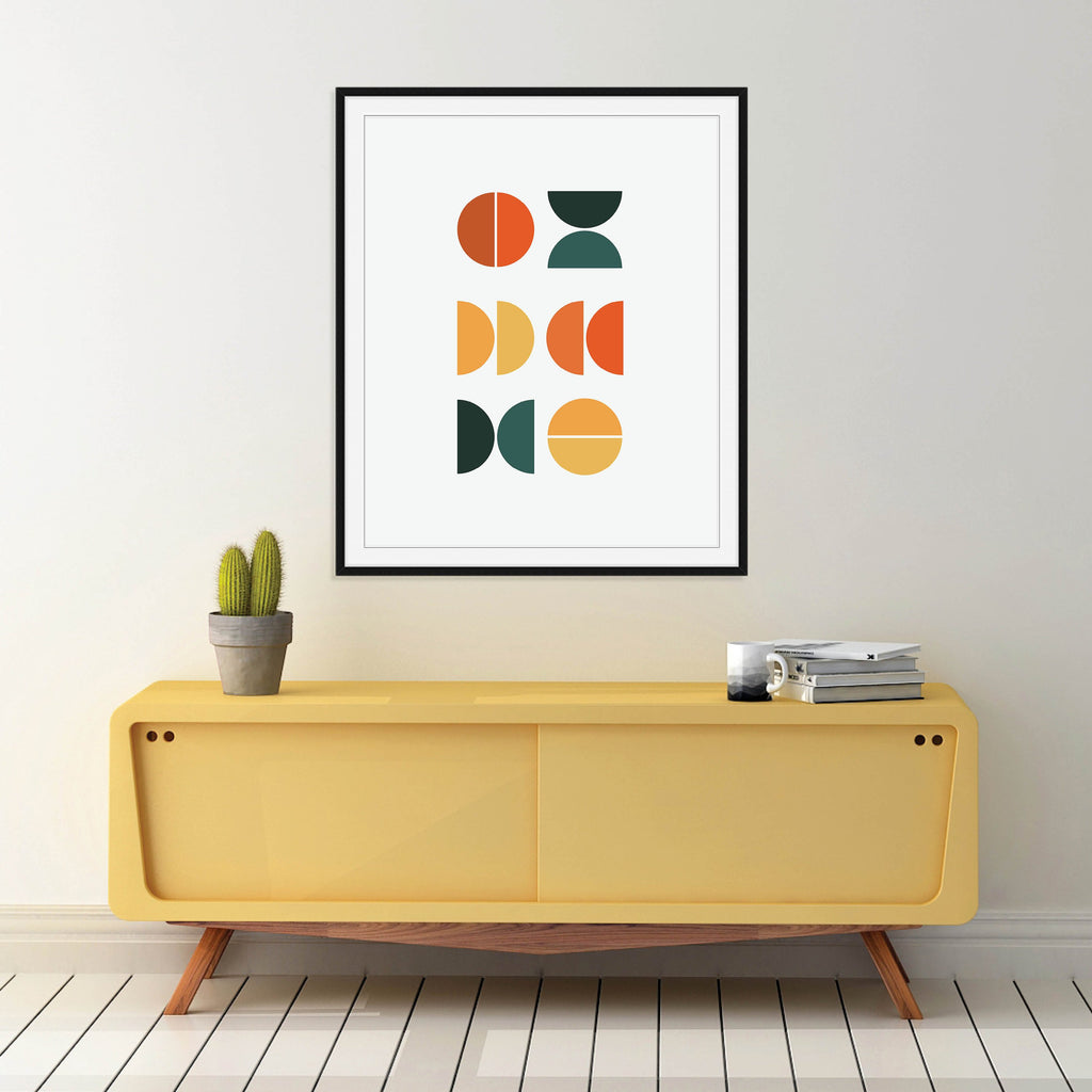 Mid Century Modern Abstract Print: Modern Art Prints by Culver and Cambridge