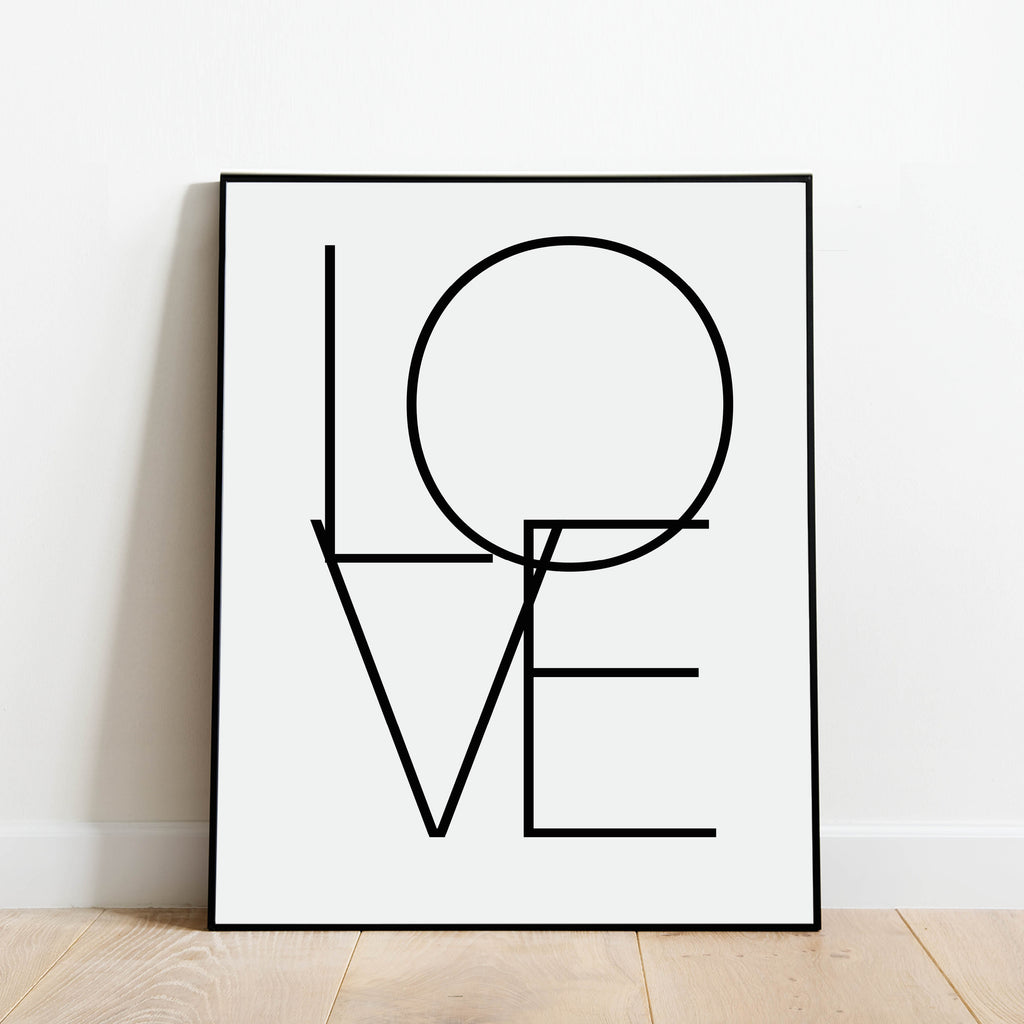 Love Abstract Print: Modern Art Prints by Culver and Cambridge