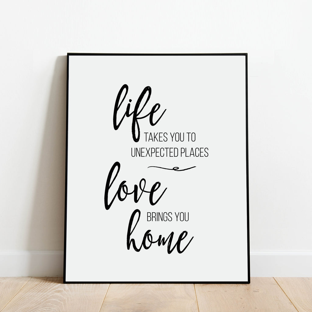 Life Takes You to Unexpected Places Print: Modern Art Prints by Culver and Cambridge