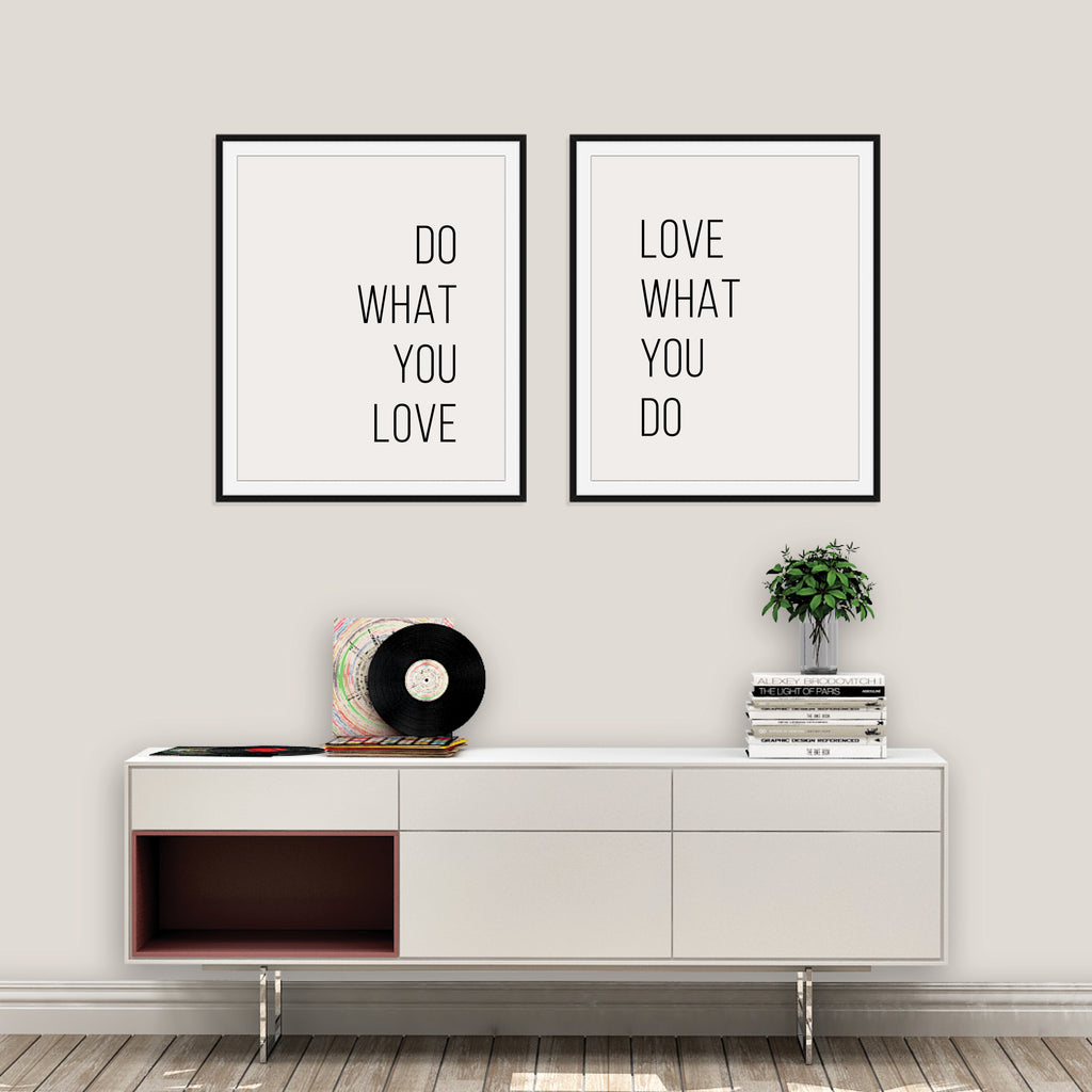 Do What You Love Print Set: Modern Art Prints by Culver and Cambridge