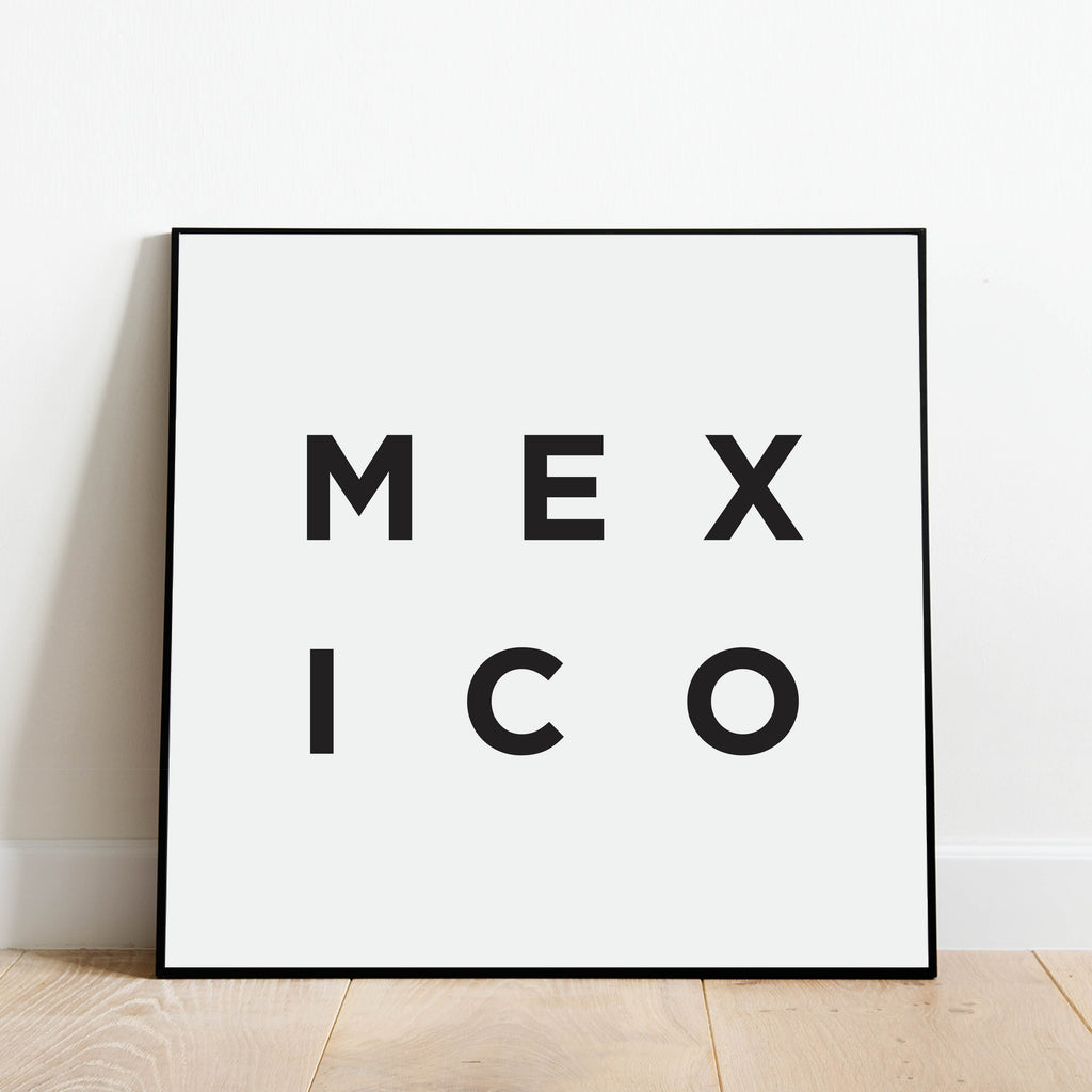 Minimalist Mexico Print: Modern Art Prints by Culver and Cambridge