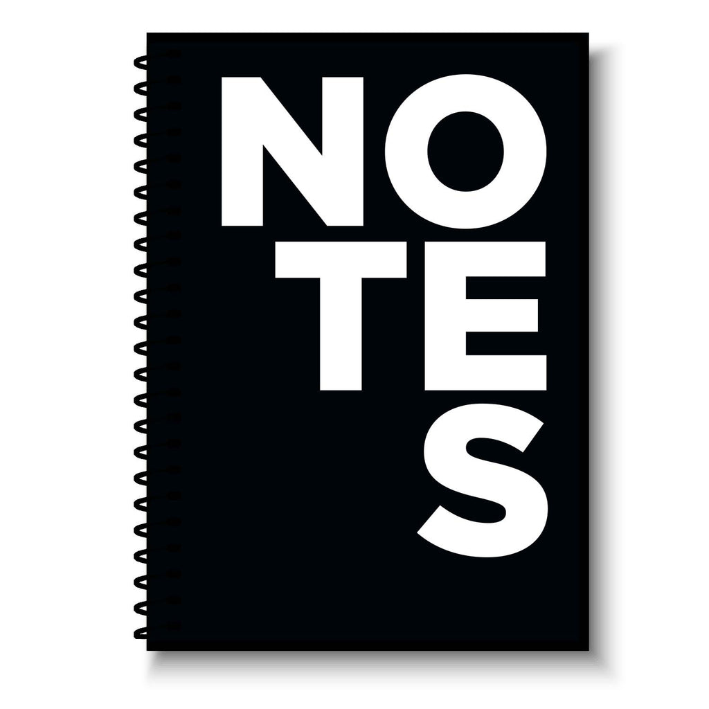 Minimalist NOTES Spiral-Bound Notebook by Culver and Cambridge - Minimalist Gifts