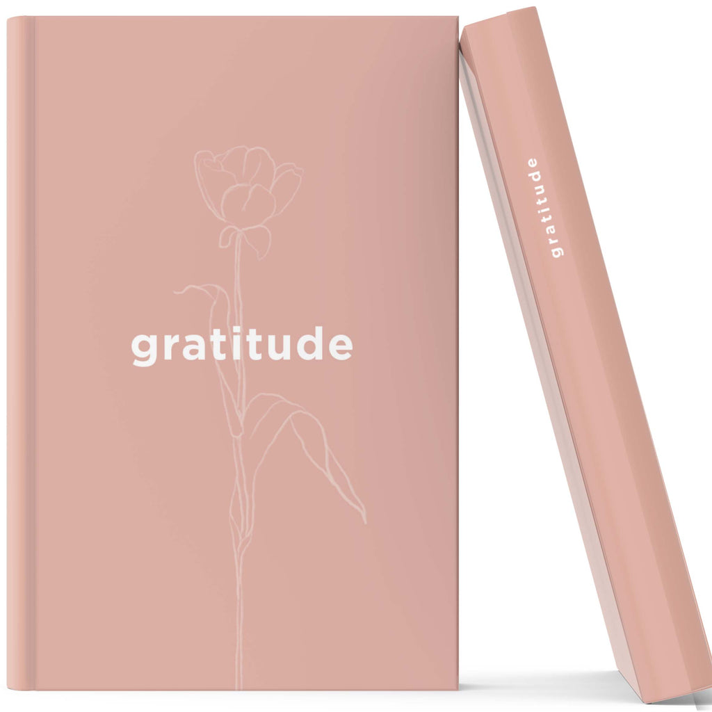Blush Pink Gratitude Hardcover Journal by Culver and Cambridge - Minimalist Gifts
