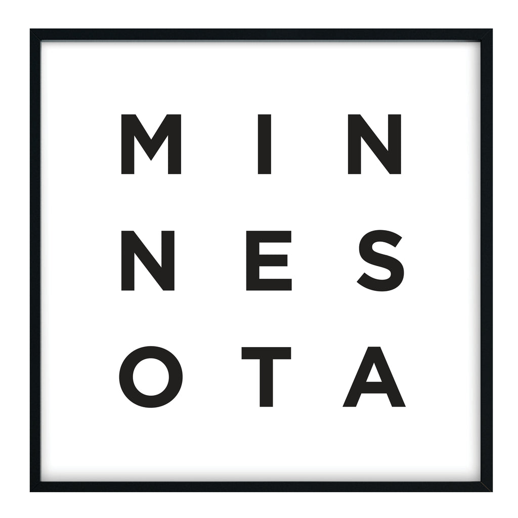 Minimalist Minnesota Print