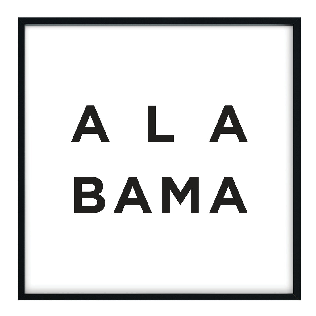 Minimalist Alabama Print