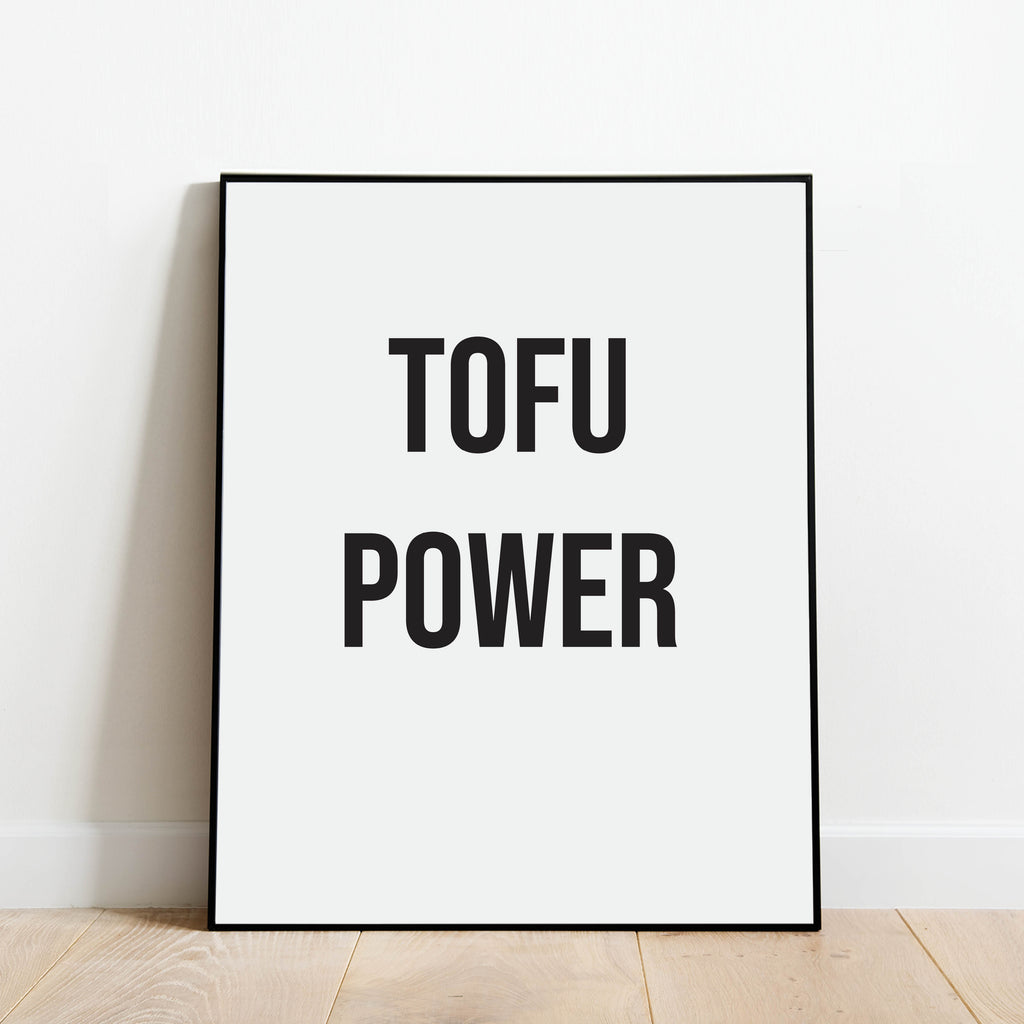 Tofu Power Print: Modern Art Prints by Culver and Cambridge