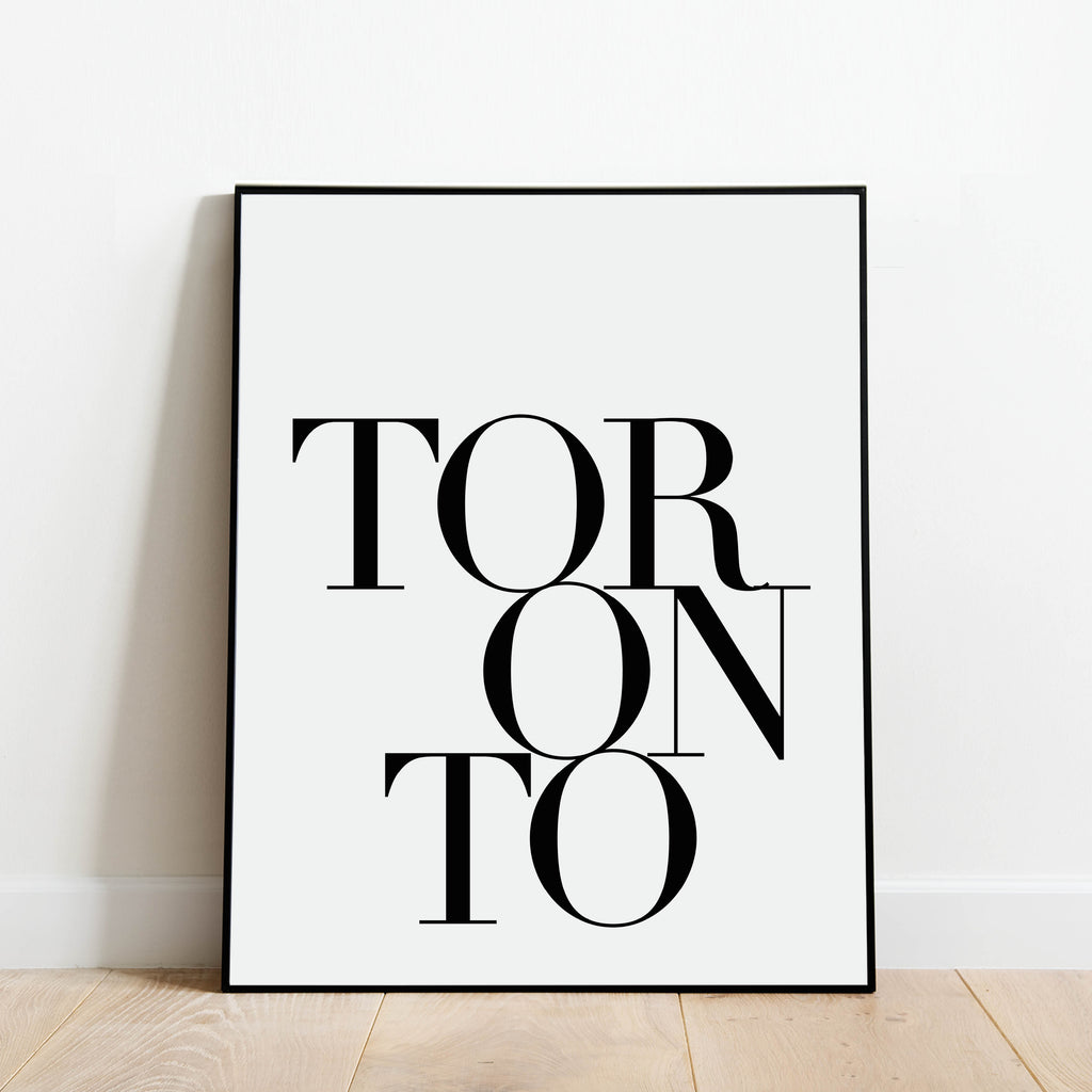 Serif Toronto Print: Modern Art Prints by Culver and Cambridge