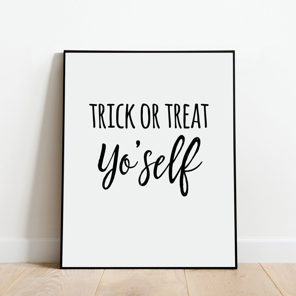 Trick or Treat Yo'self Halloween Print: Modern Art Prints by Culver and Cambridge