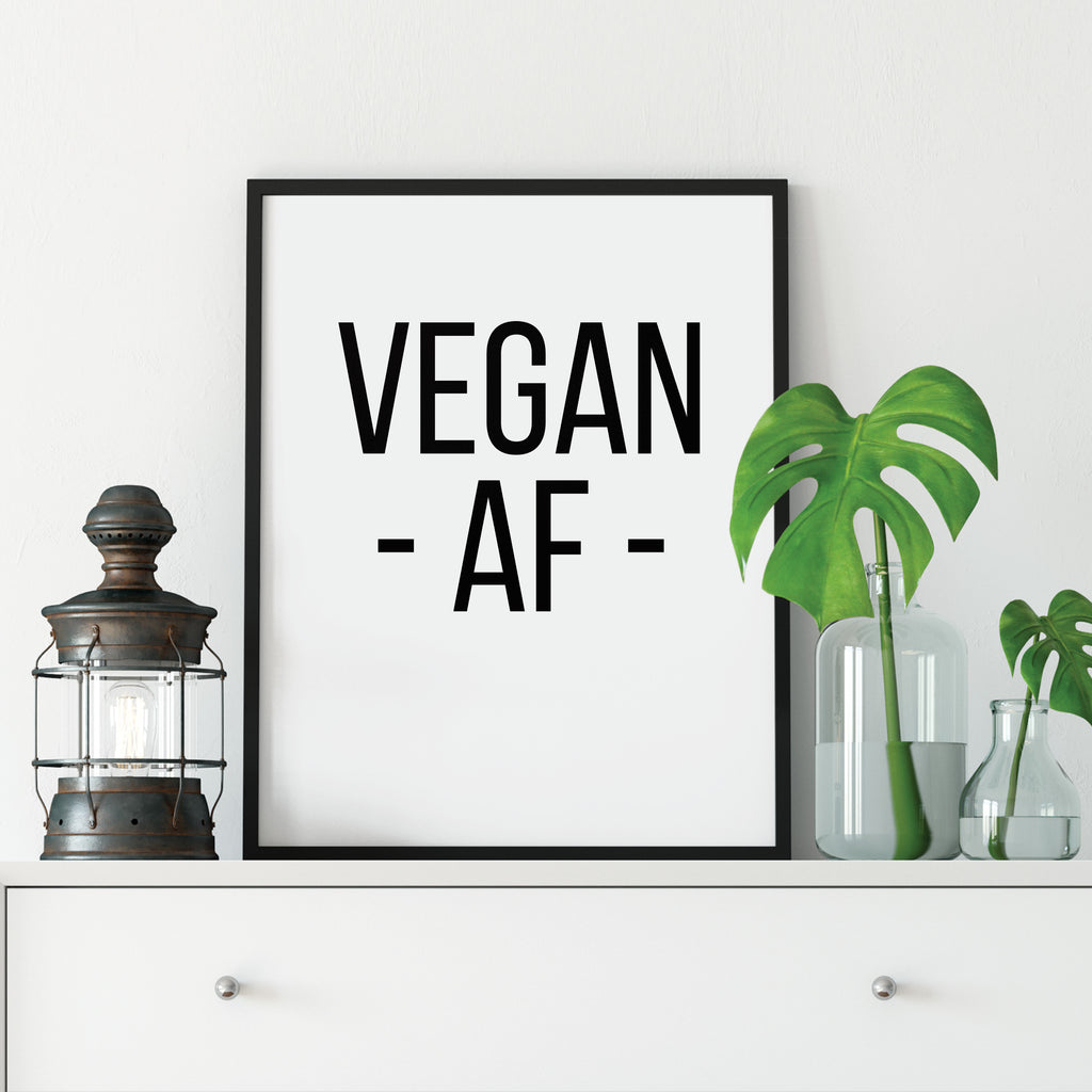 Vegan AF Print: Modern Art Prints by Culver and Cambridge