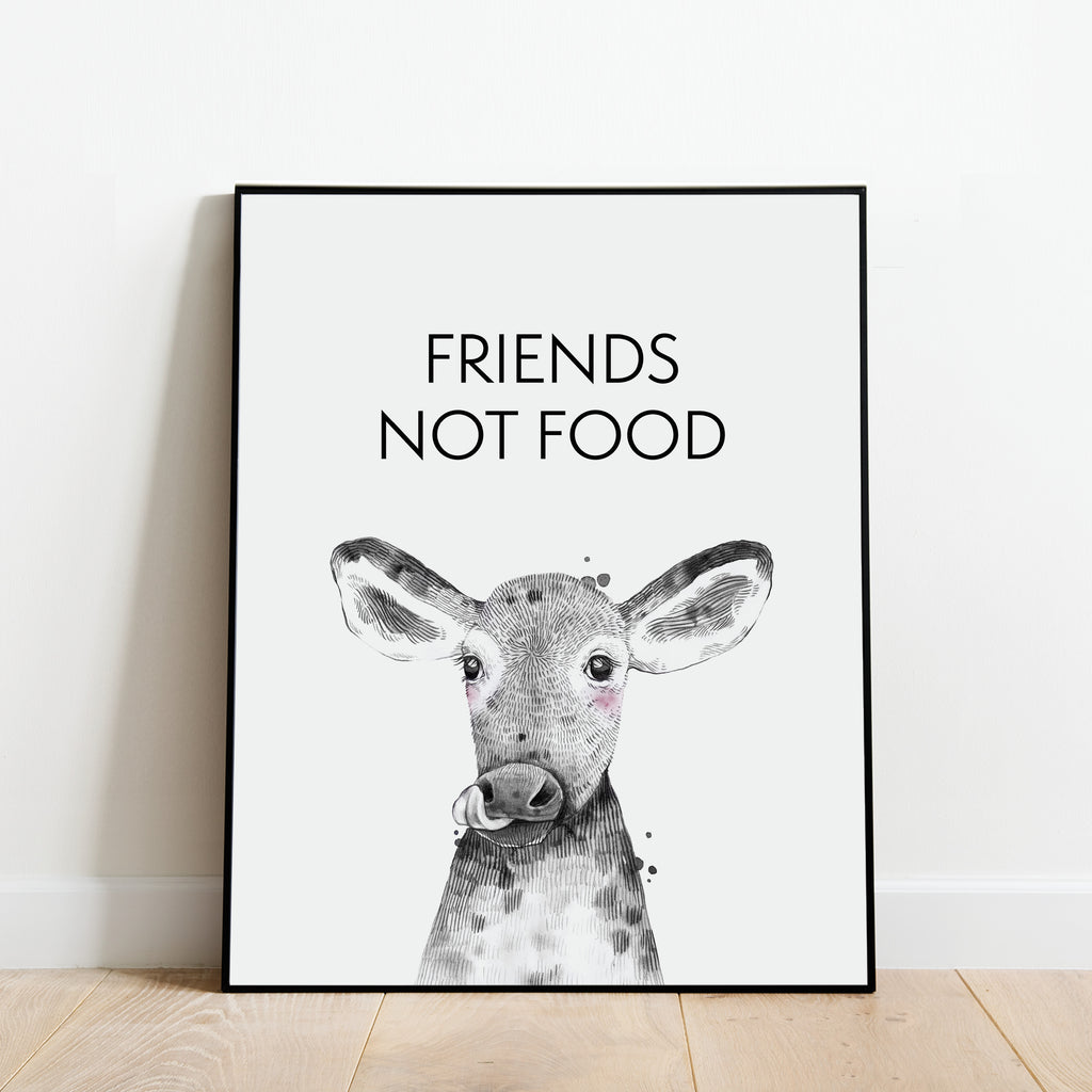 Friends Not Food Print: Modern Art Prints by Culver and Cambridge