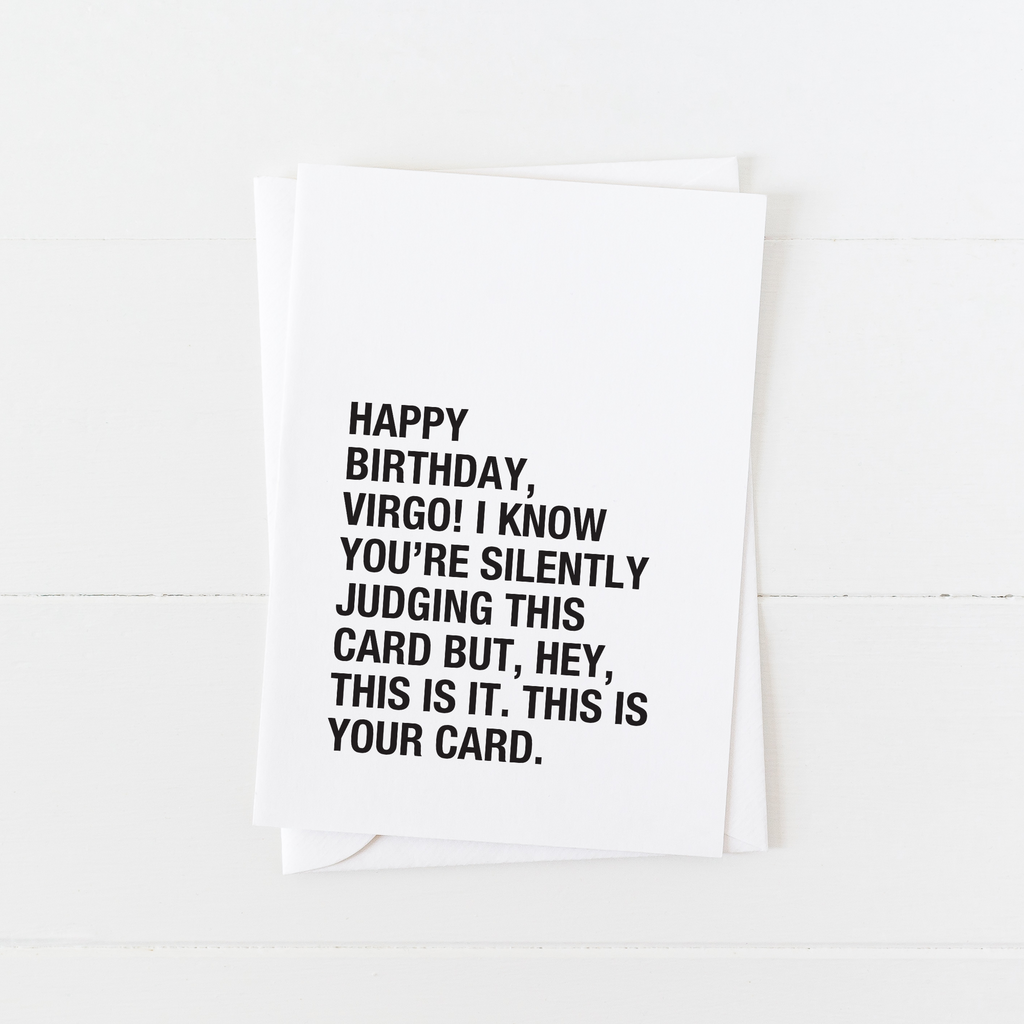 Funny Virgo Birthday Card - Astrology Birthday Cards Done Right