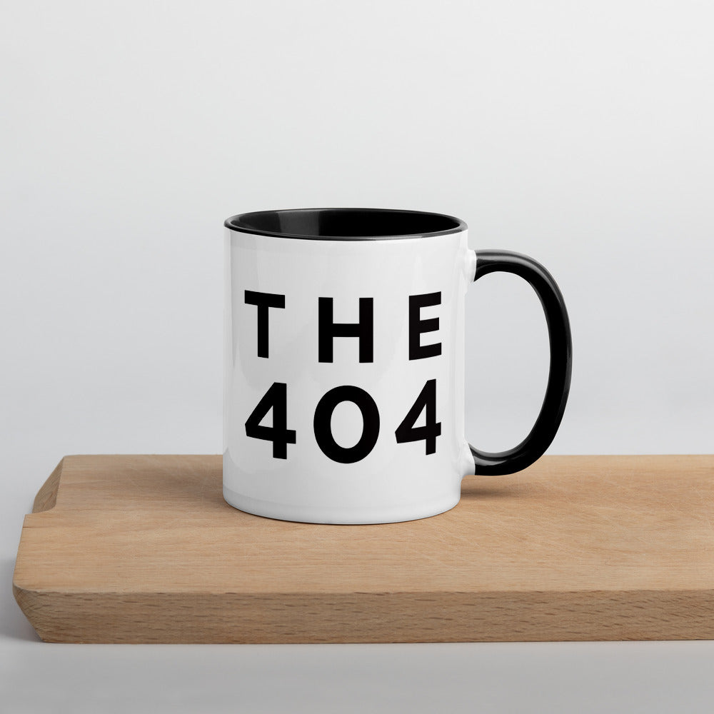 The 404 - Atlanta Area Code Mug: Minimalist Art Prints and Gifts