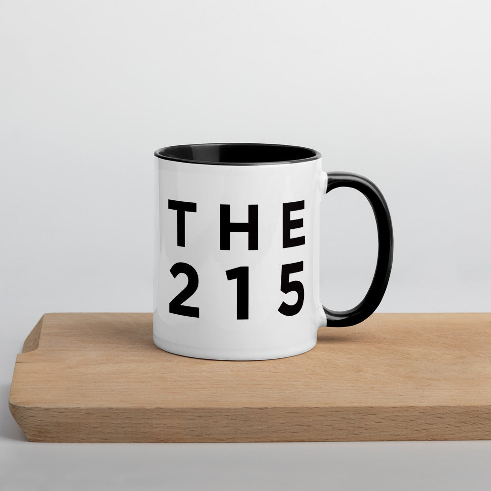 The 215 - Philadelphia Area Code Mug: Minimalist Art Prints and Gifts