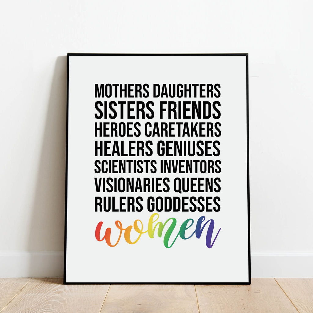 The Women, Mothers, Friends Print, a Feminist Print by Culver and Cambridge