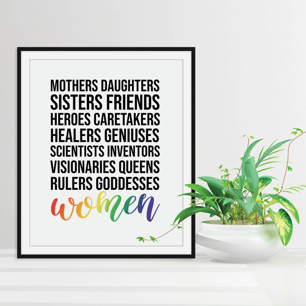 The Women, Mothers, Friends Print, a Feminist Print by Culver and Cambridge